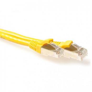 ACT 5m Snagless LSZH S/FTP CAT6A Patchkabel in Gelb mit RJ45 Steckern