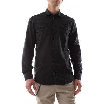 Dondup T-Shirt Long Sleeve Blu Nero