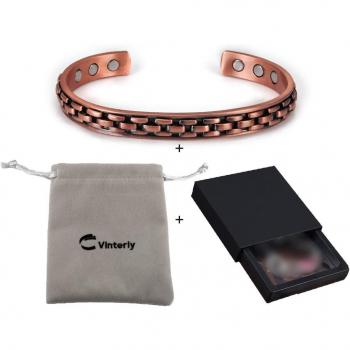 Adjustable Male/Female Pure Copper Magnetic Cuff