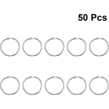 Anillos de Metal para Organización, 50 Uds, diámetro interior 25mm