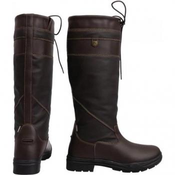 Braune Leder-Country-Stiefel für Kinder – Hyland Tideswell UK 4