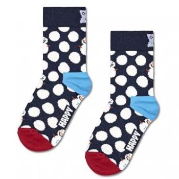 Calze Bambino Big Dot Pupazzo di Neve Nero 7-9