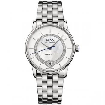 Montre Mido Baroncelli 33mm Femme Mère de Perle Diamants