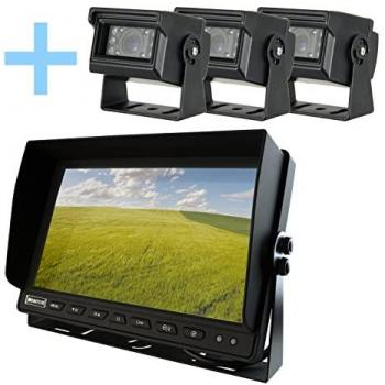 Pack Caméra de Recul Yatek 10.1 AHD + 3 Caméras