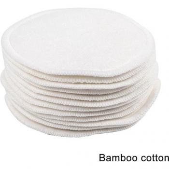Set de 12 Tampons Démaquillants Ronds en Bambou