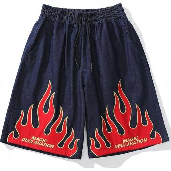 Pantalones Cortos Vaquera Llama Streetwear