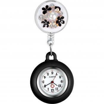 Reloj Lancardo “Flor de Perla” – Accesorio Elástico y Sofisticado para Enfermeras