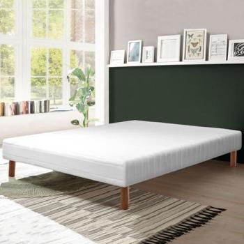 Sommier Contour Tissu Structure Bois
