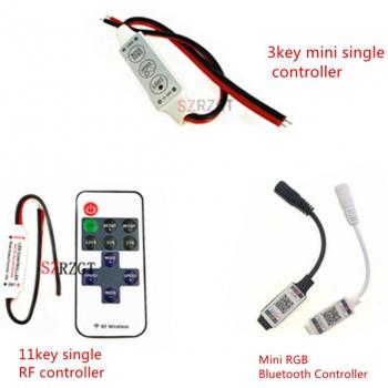 Mini 12A DC12V LED Dimmer with Wireless RF Remote for RGB Strips