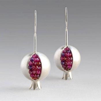 Joyería Bohemia Pendientes de Granada con Gancho