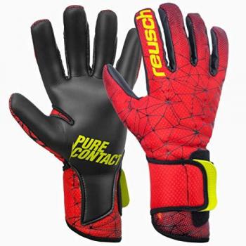 Reusch Pure Contact R3 Spielhandschuh Schwarz‑Rot 9.5 – „Spieler‑Handschuh 9.5“