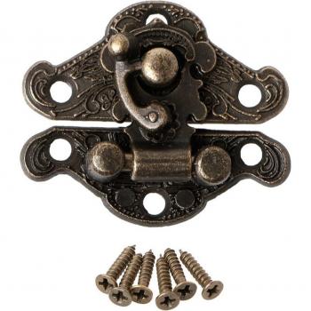 Verrou en zinc pour boîte à bijoux vintage