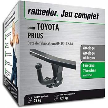 Rameder Attelage pour Toyota Prius, démontable avec Outil et Faisceau 7 Broches
