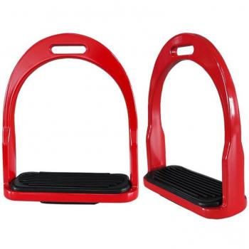 Black Rubber Pad Aluminum Horse Stirrup
