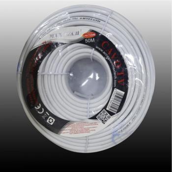 Maxtech Cable de Antena Coaxial 50m DVB HD
