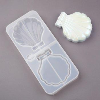 Rhombic Rose Makeup Folding Mirror Storage Box
