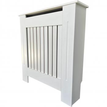 Small Wooden Slatted Grill Radiator Cover Cabinet