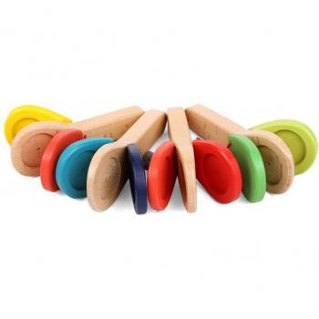 Educational Wooden Castanets for Children