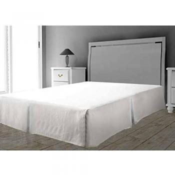 Couvre sommier microfibre blanc 160 x 200 cm