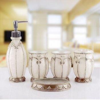 European Resin Bathroom Wash Set