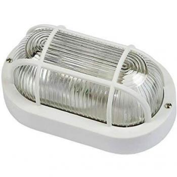 Plafonnier ovale Rosi 62.702 – Lampe blanche, grille E27