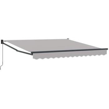 Toldo de Tela Vidaxl Gris Claro 3x2.5m manual