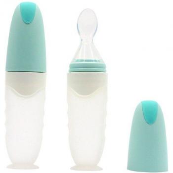Cuillère & Biberon 90 ml – Silicone Ventose