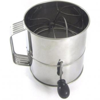 Outil de Cuisson Rotatif Acier Inox – Tamis Farine & Cacao