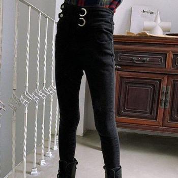 Pantalones de cintura alta para niña