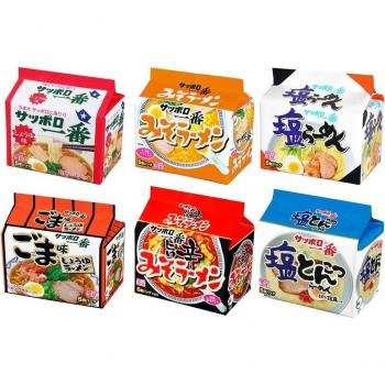 Sanyo Sapporo Ichiban Ramen – 6‑Sorten Testmenü