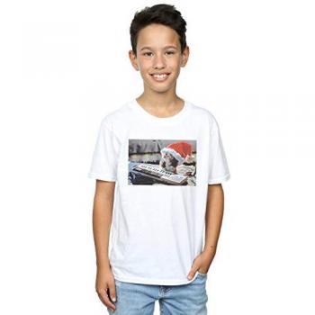White Boy's Mogwai Xmas Hat Tee (Size 5–6)