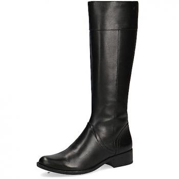 CAPRICE Botas Negras de Tacón Cuadrado, Talla 37.5