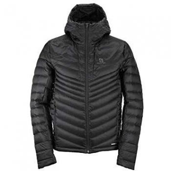 Salomon Männer‑Down-Hoodie „Haloes“, Schwarz, X‑Large
