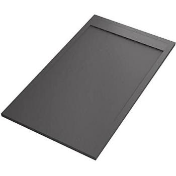 Piatto doccia in resina marmo grigio scuro 80x160