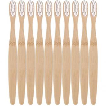 10PCS Biodegradable Bamboo Toothbrush Set