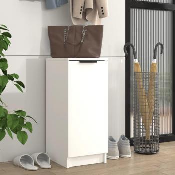 Armoire à chaussures blanche 30x35x70 cm en bois d'ingénierie