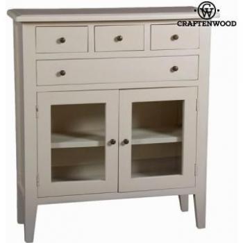 Estantería Colonial de Color Blanco – Liner Serious, Craften Wood