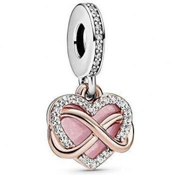 Charm Colgante Brillante Corazón Infinito