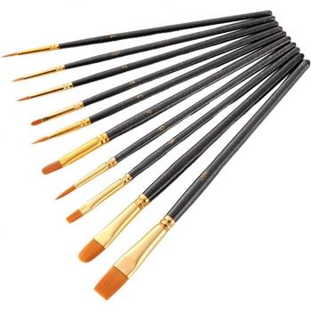 PincelArte Master: Conjunto de 10 Pinceles de Nailón