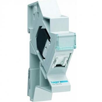Connecteur RJ45 cat.5e F/UTP + support Hager TN001S