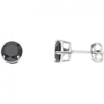 Noir Solitaire Drops – Sterling Silver 925 with Synthetic Diamond