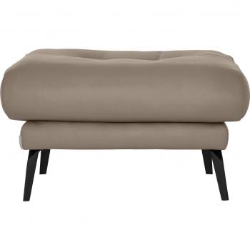 W.SCHILLIG Hocker Softy – Sitz aus gepolstertem Stoff, Fußbeschichtung in Schwarzpulver