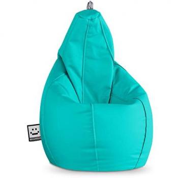Puff Pera XL Polipiel Turquesa HAPPERS