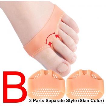 Silikon Fußpflege Gel Pads mit Zehen Korrektur, 2 Stück