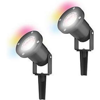 LITE WiZ Connected Outdoor IP65 Multicolour GU10 Smart Led Spike Light