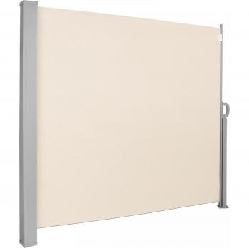 Paravent Roulant Jago – 500x160 cm – Couleur Beige – Résistant aux Rayons UV