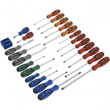 Siegen Soft Grip Screwdriver Set 24 Piece