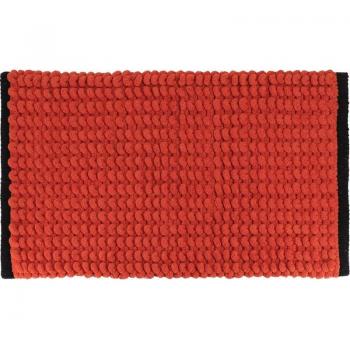 Tapis de bain Moderne Terre de Sienne et Noir 45 x 75 cm