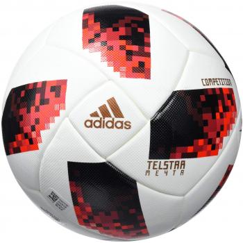 Adidas Herren FEF Competition Ball 5 – Weiß / Solarrot / Schwarz
