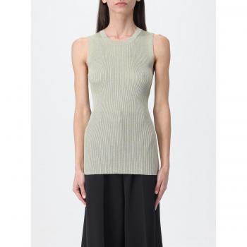 Fabiana Filippi Women's Green Shimmer Top Size 46